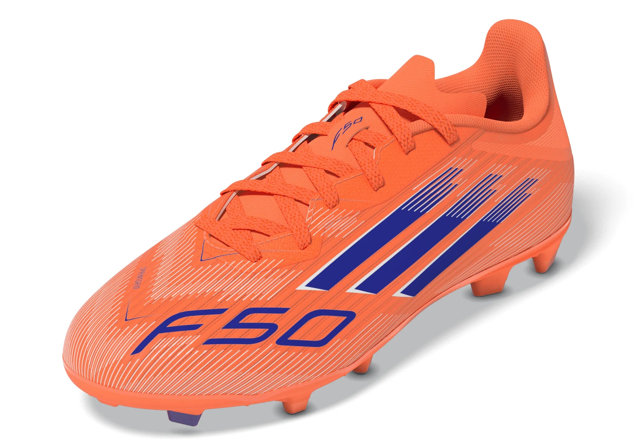 adidas F50 League FG MG Youth Soccer Cleats Orange Blue White