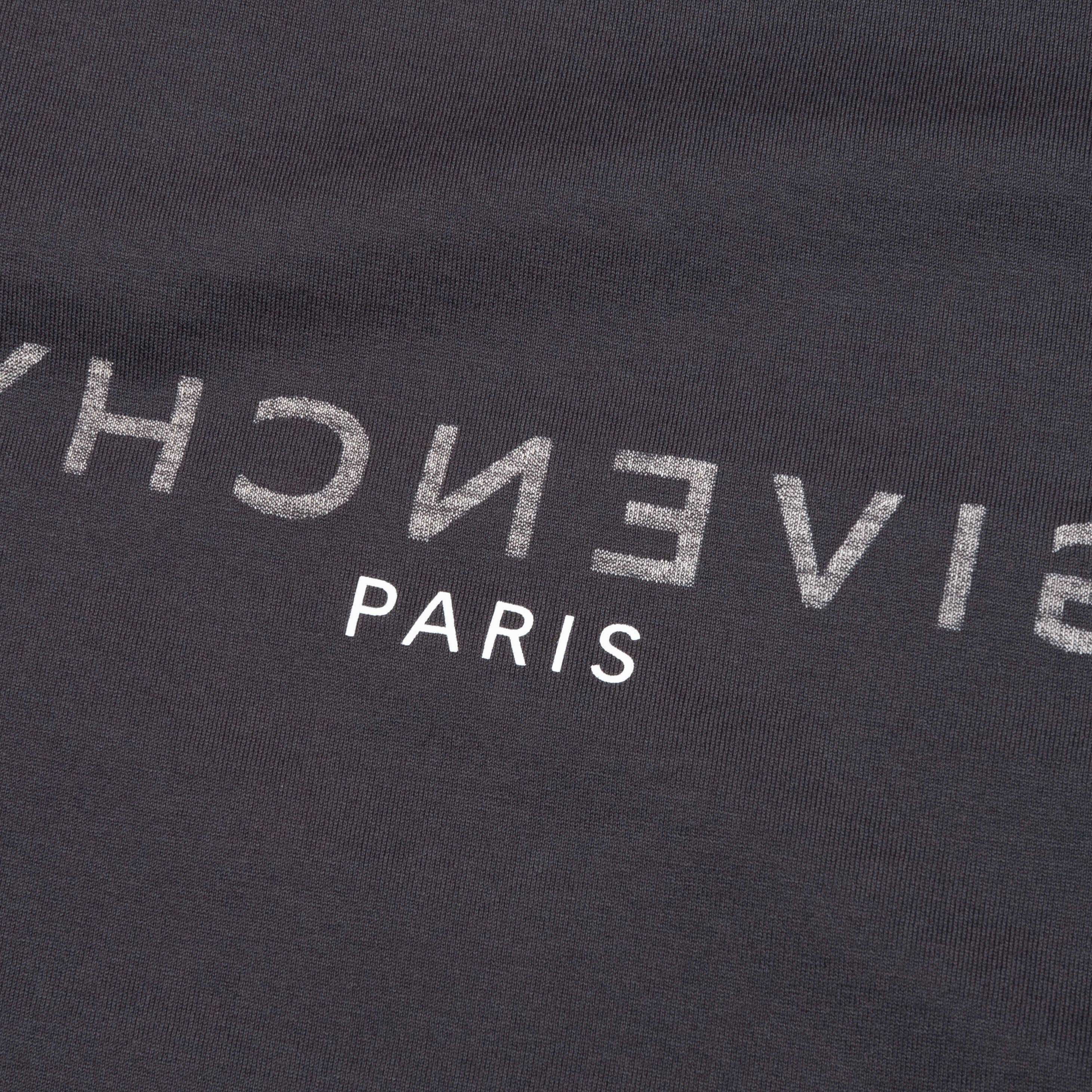 Slim Fit Reverse Print T Shirt Charcoal
