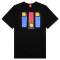 Flame On S S Tee Black