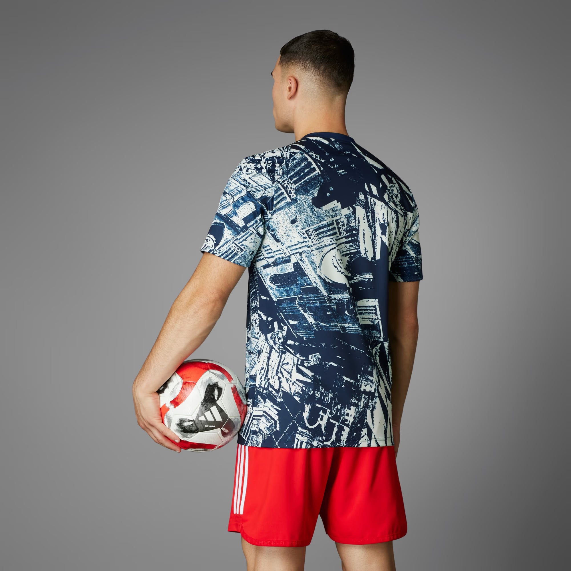 adidas FC Bayern Pre Match Jersey Off White Night Indigo