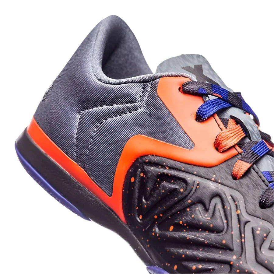 adidas X 151 Court Indoor Soccer Shoes Black Solar Orange Night Flash