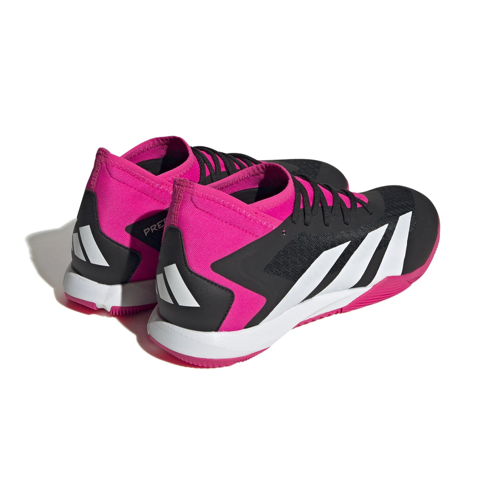 adidas Predator Accuracy3 IN Indoor Soccer Shoes Black White Shock Pink