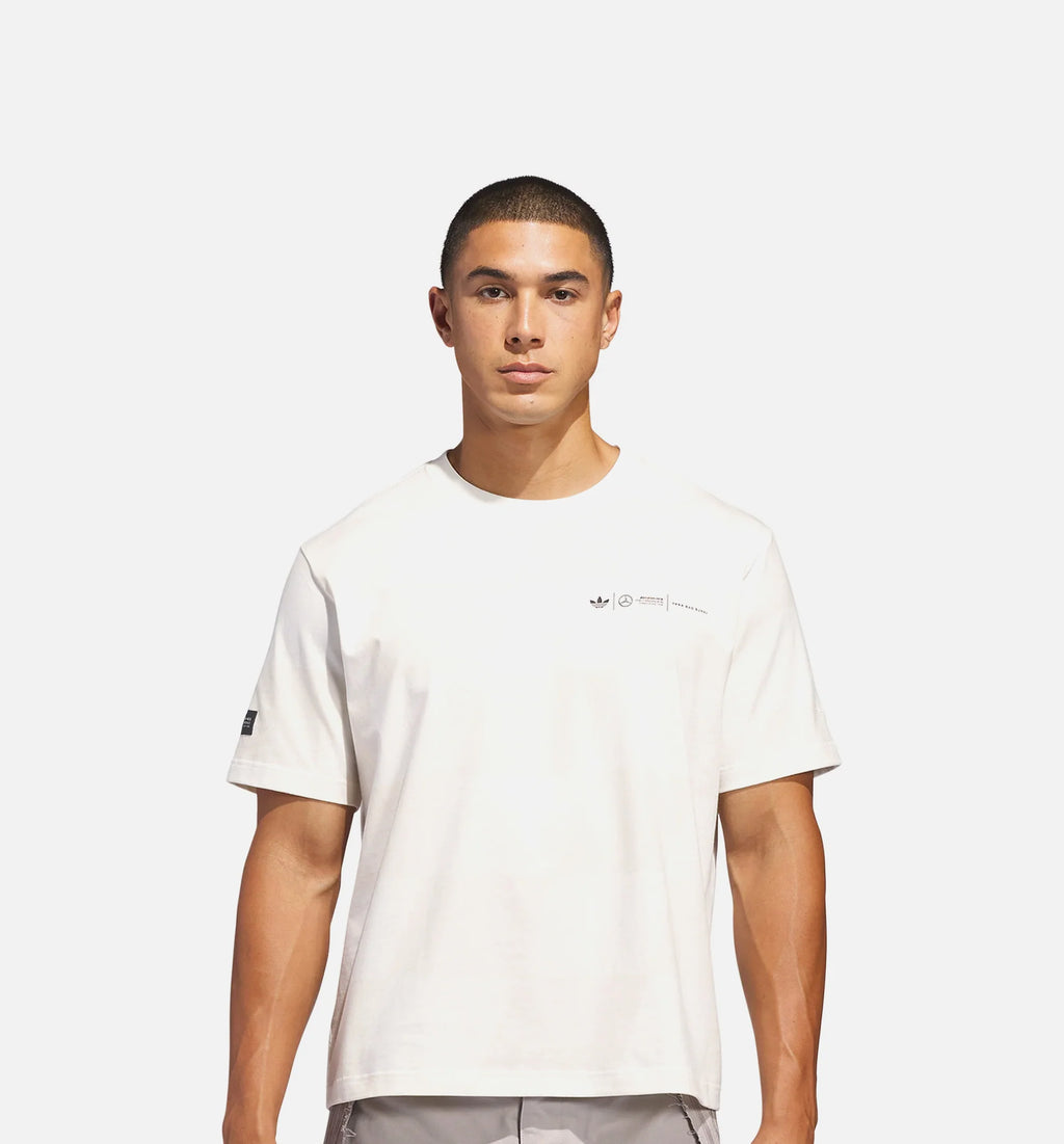 Bad Bunny x Mercedes AMG Petronas F1 Mens Short Sleeve Shirt White