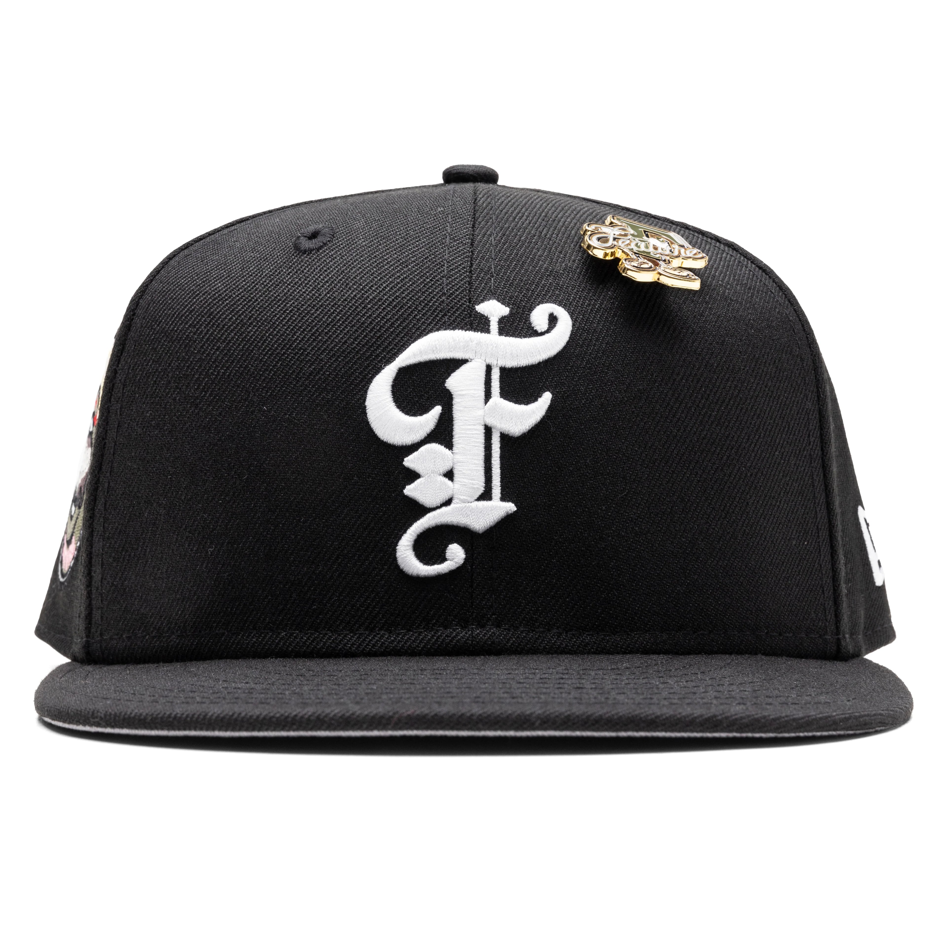 Feature x New Era 59FIFTY Fitted Old English F Calabasas Black White