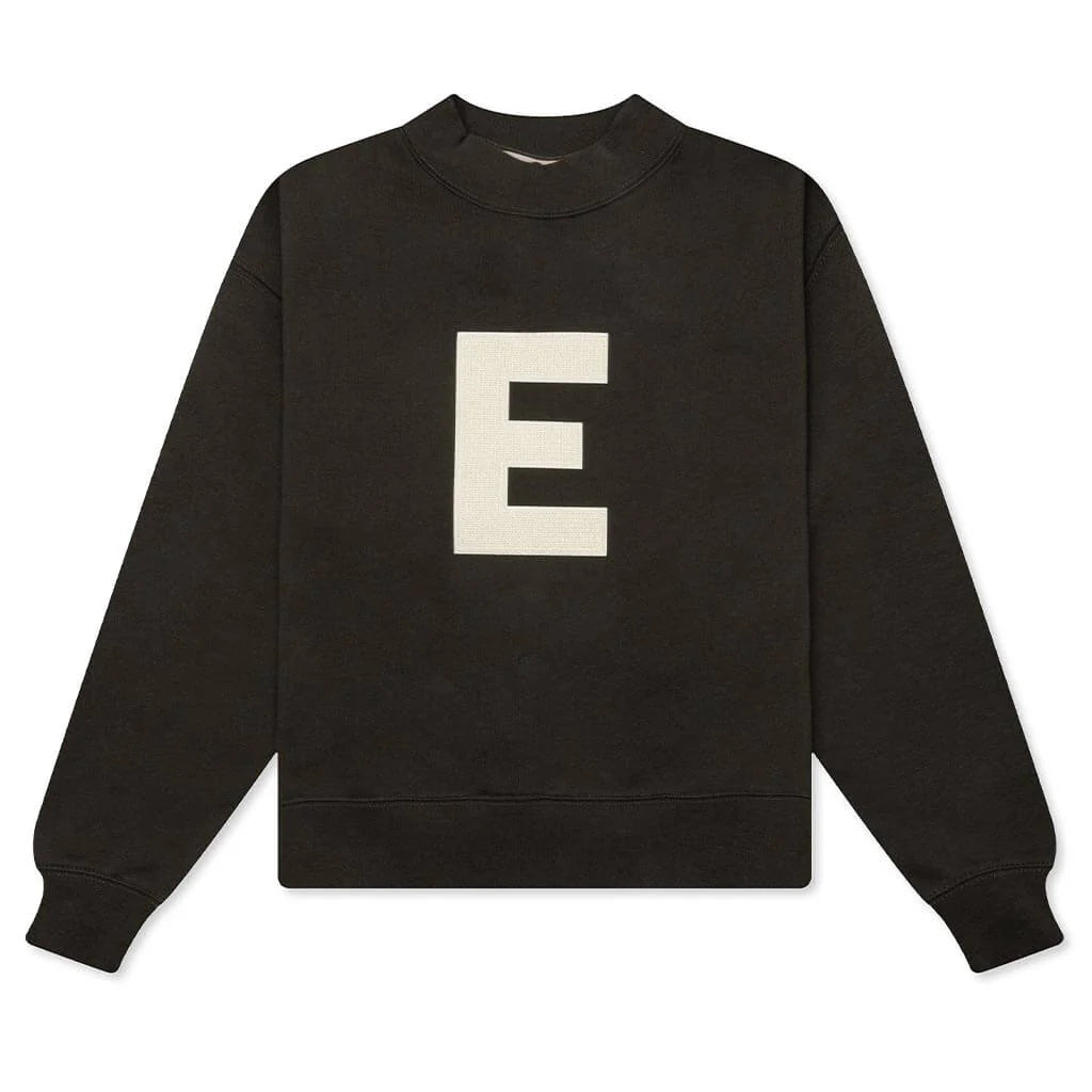 Kids Essential Crewneck Off Black