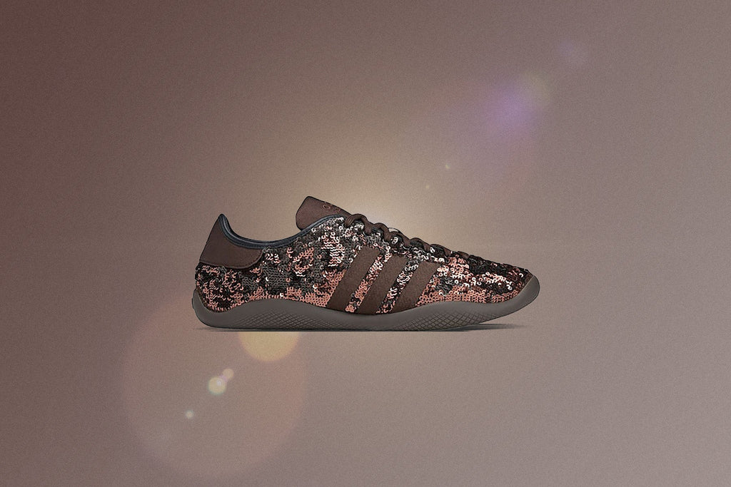 Adidas Originals x Wales Bonner Karintha Sequin Supplier Color Dark Brown Core Black