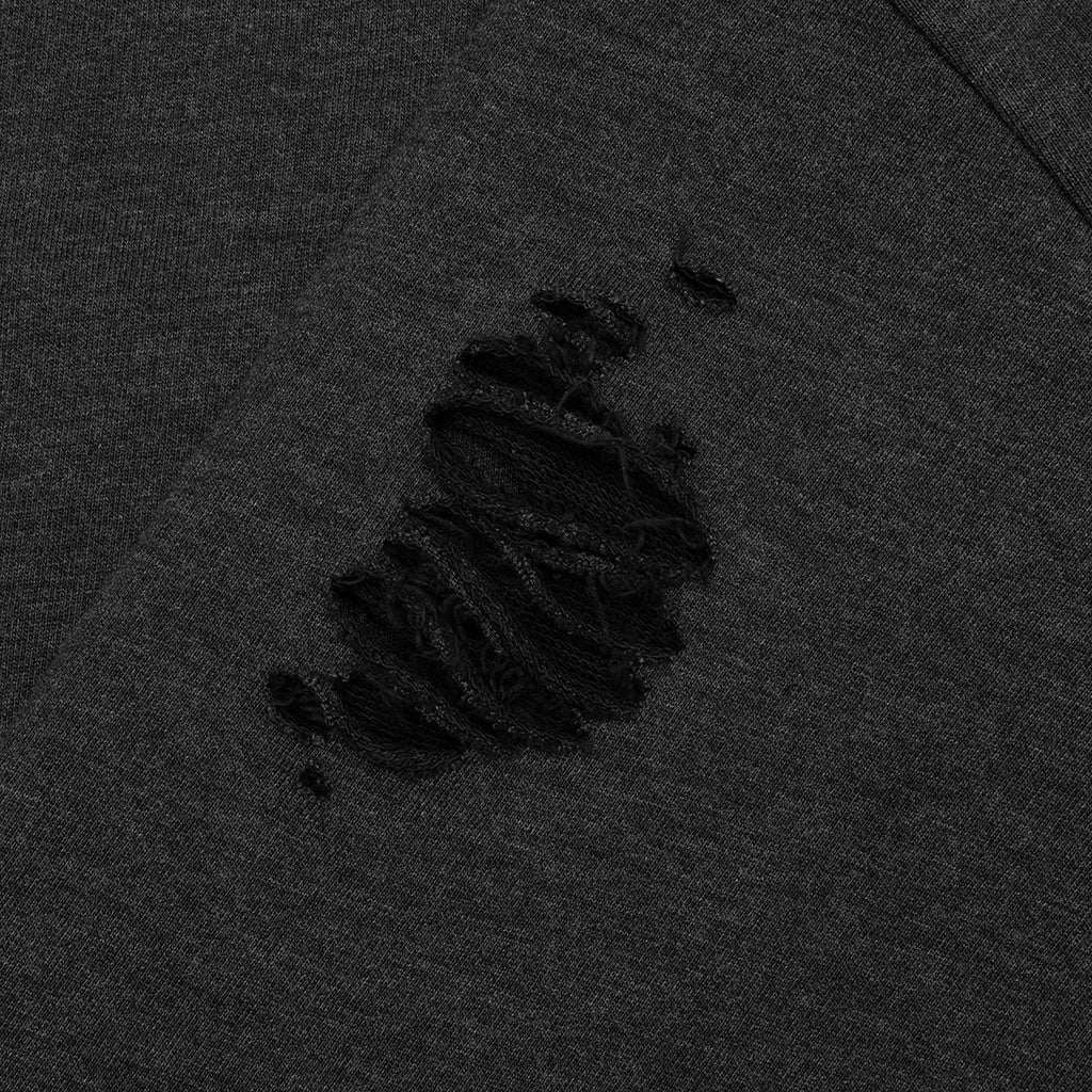 Sweater Printed Logo Black Melange