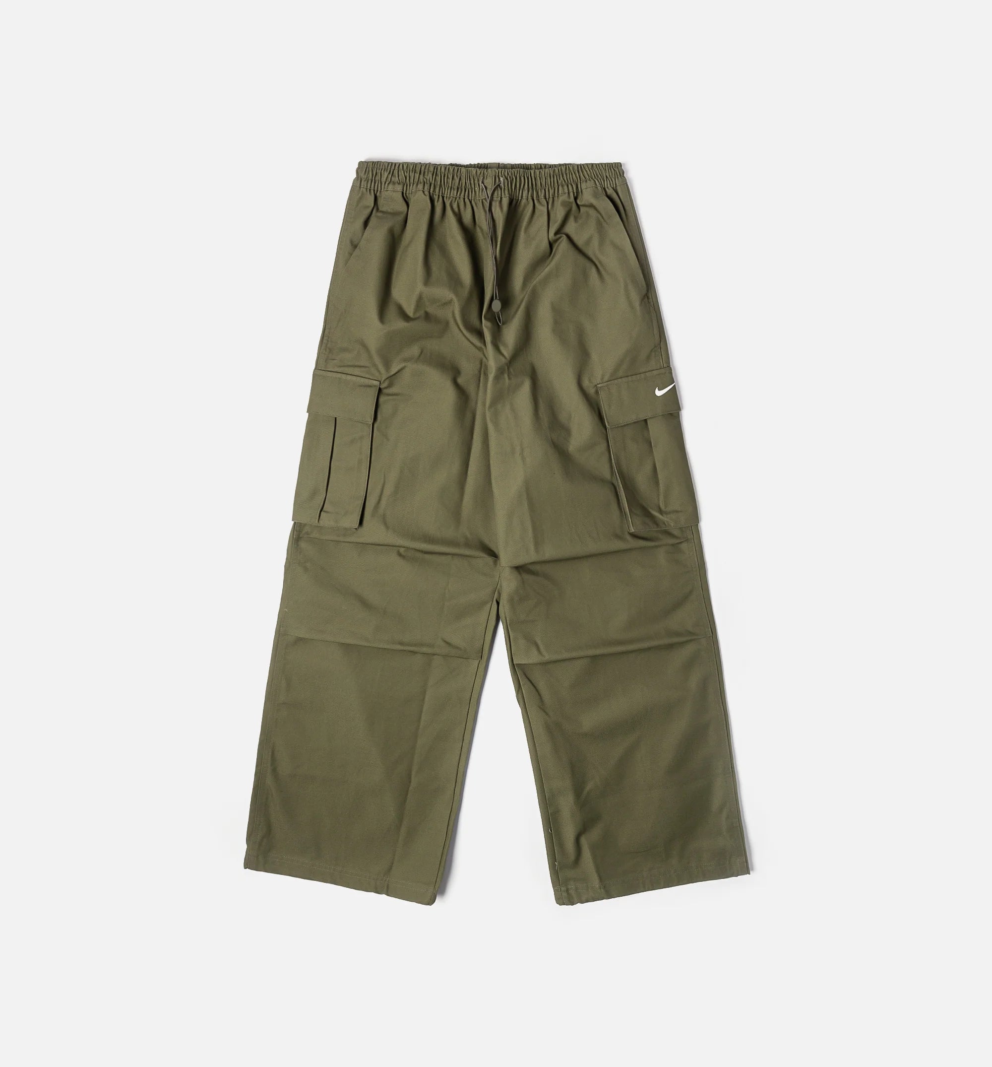 Mid Rise Oversized Woven Cargo Womens Pant Medium Olive Sail