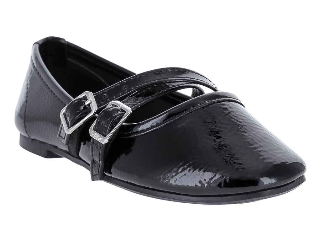 Zapatos Planos 4EVER Charol Negro para Niña