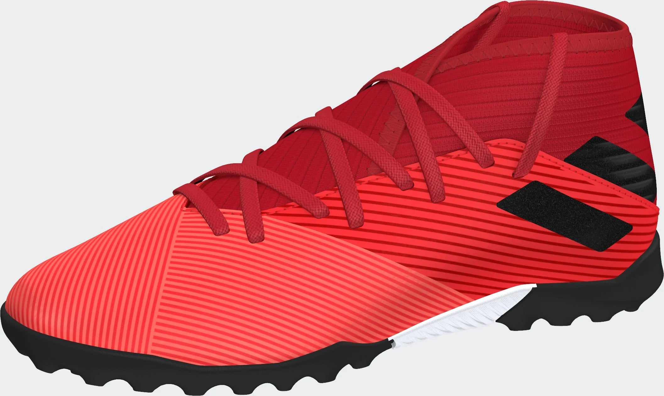 adidas Nemeziz 193 TF Turf Youth Soccer Cleats Signal Coral Black Glory Red