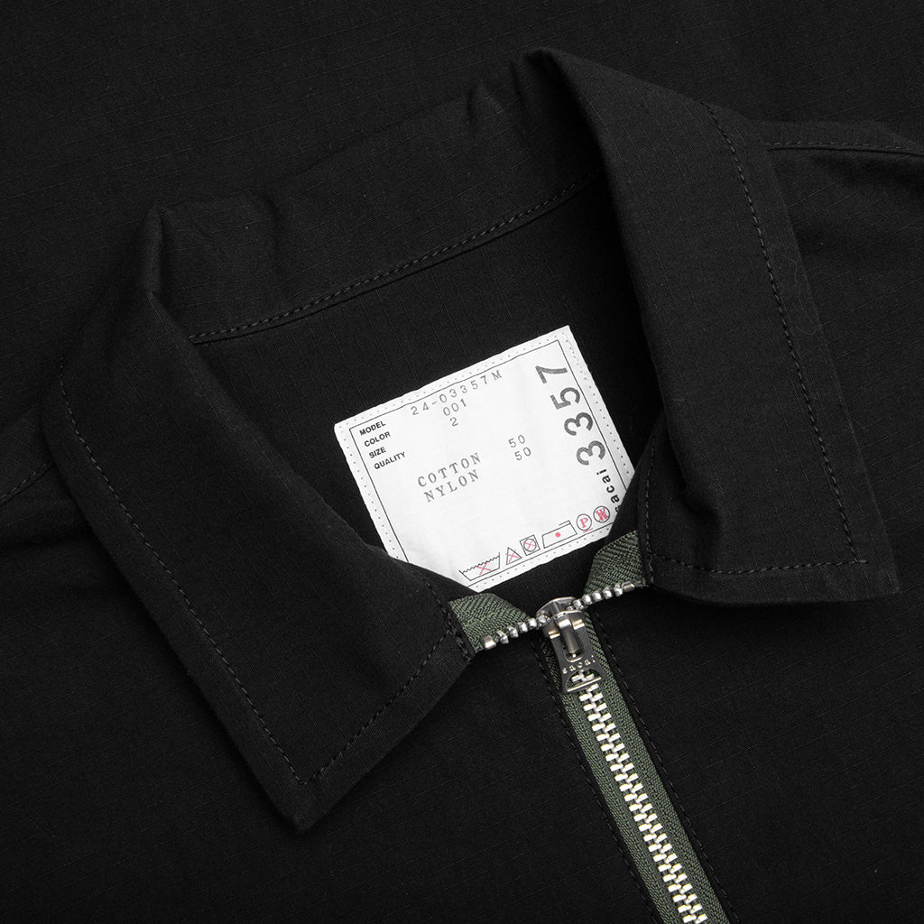 Rip Stop Pullover Black