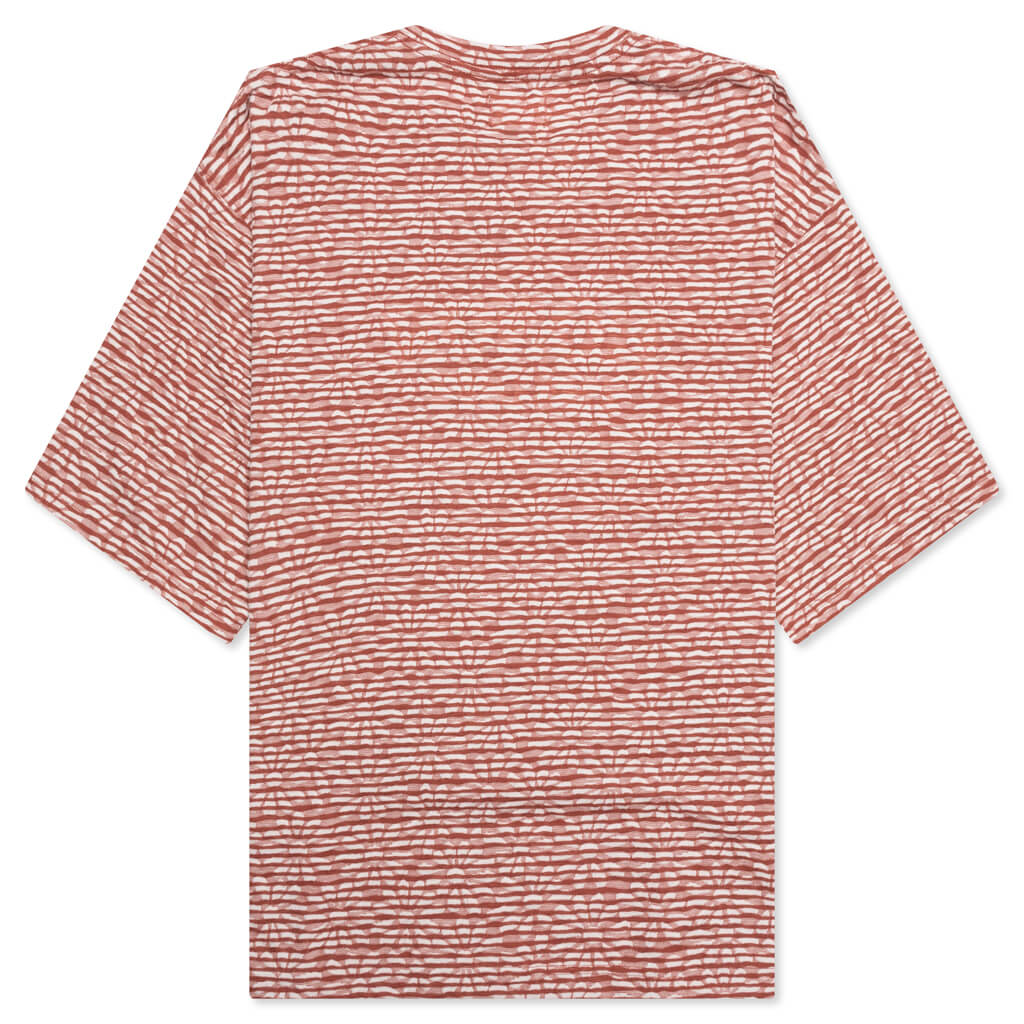 Stripe Box Tee Brick