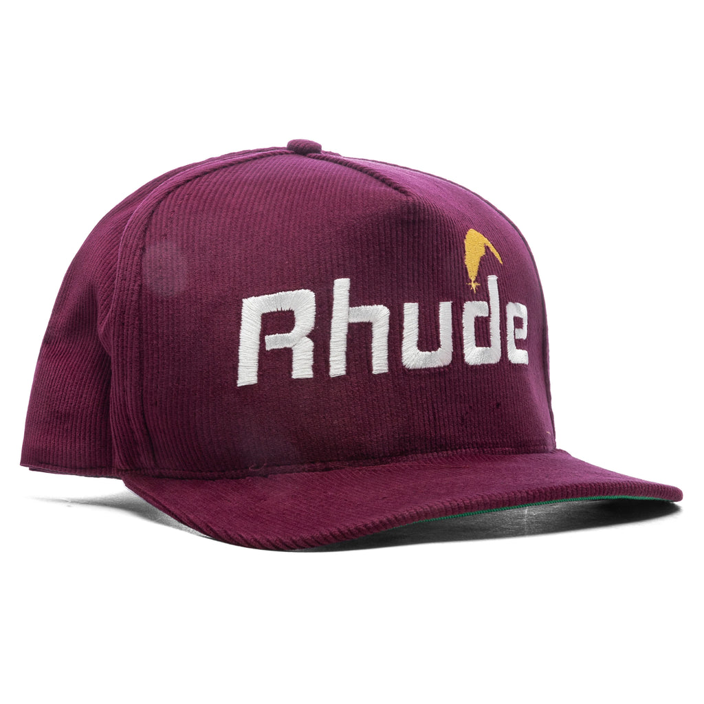 Cheval Corduroy Structure Hat Maroon