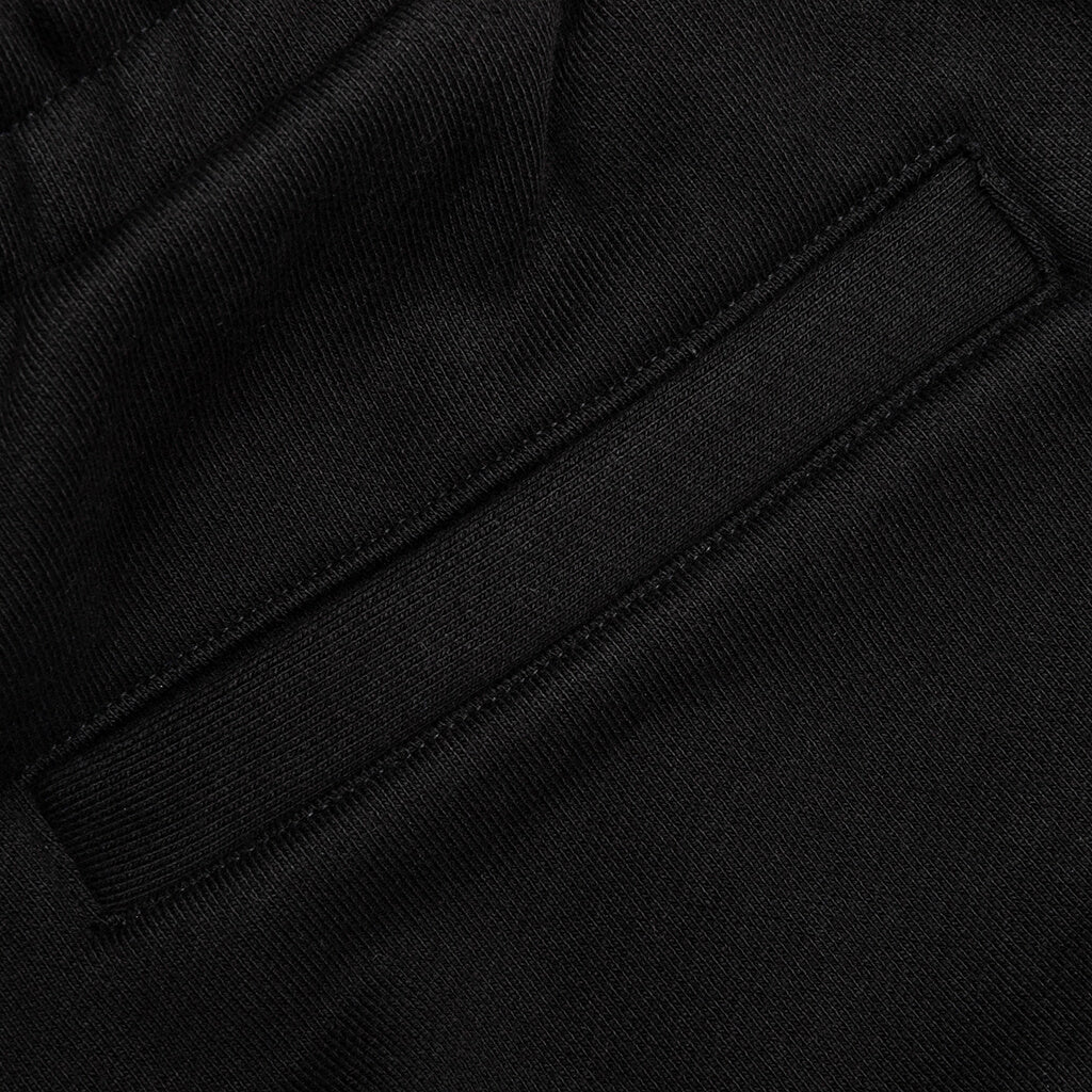 Distressed Shorts Small Logo Black