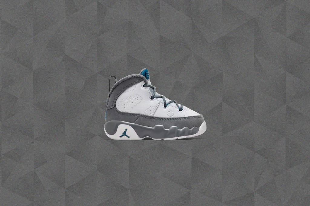 Air Jordan 9 Retro Flint Grey TD White French Blue Flint Grey