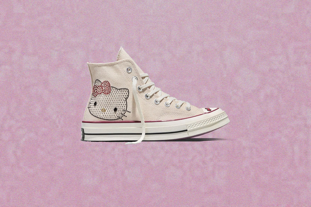Converse x Hello Kitty Chuck Taylor 70 with Swarovski Crystals Egret Sporty Berry Black