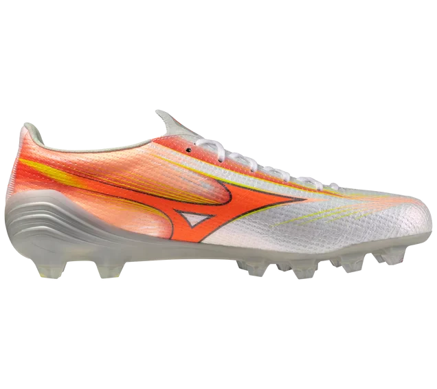 Mizuno Alpha III Japan FG Mens Soccer Cleats White Orange