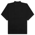 Rustic Knit T Shirt Black