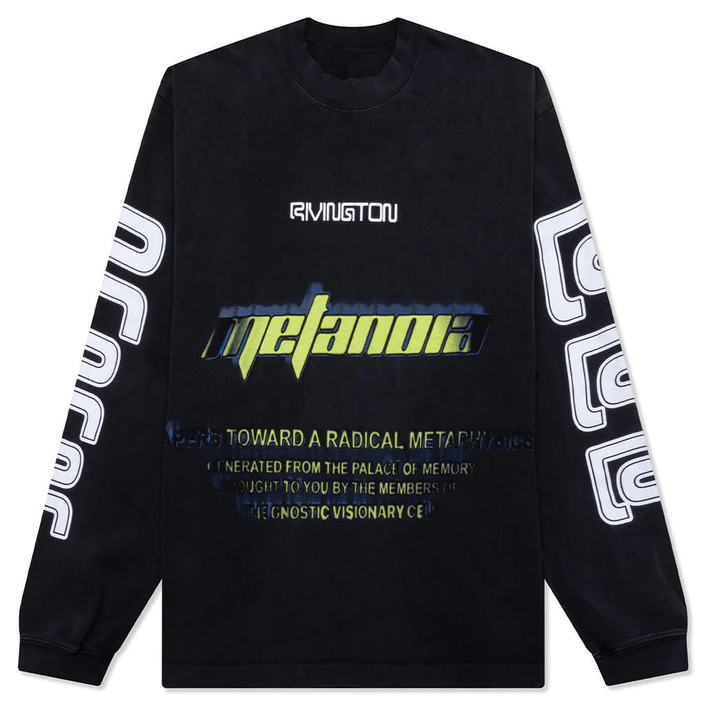 Radical Paper Garden L S Tee Faded Black