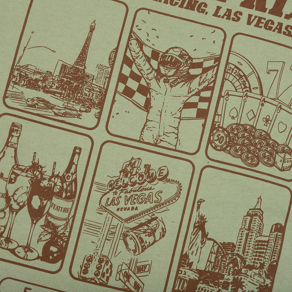 Vegas Racer Comic Tee Oil Green DNML
