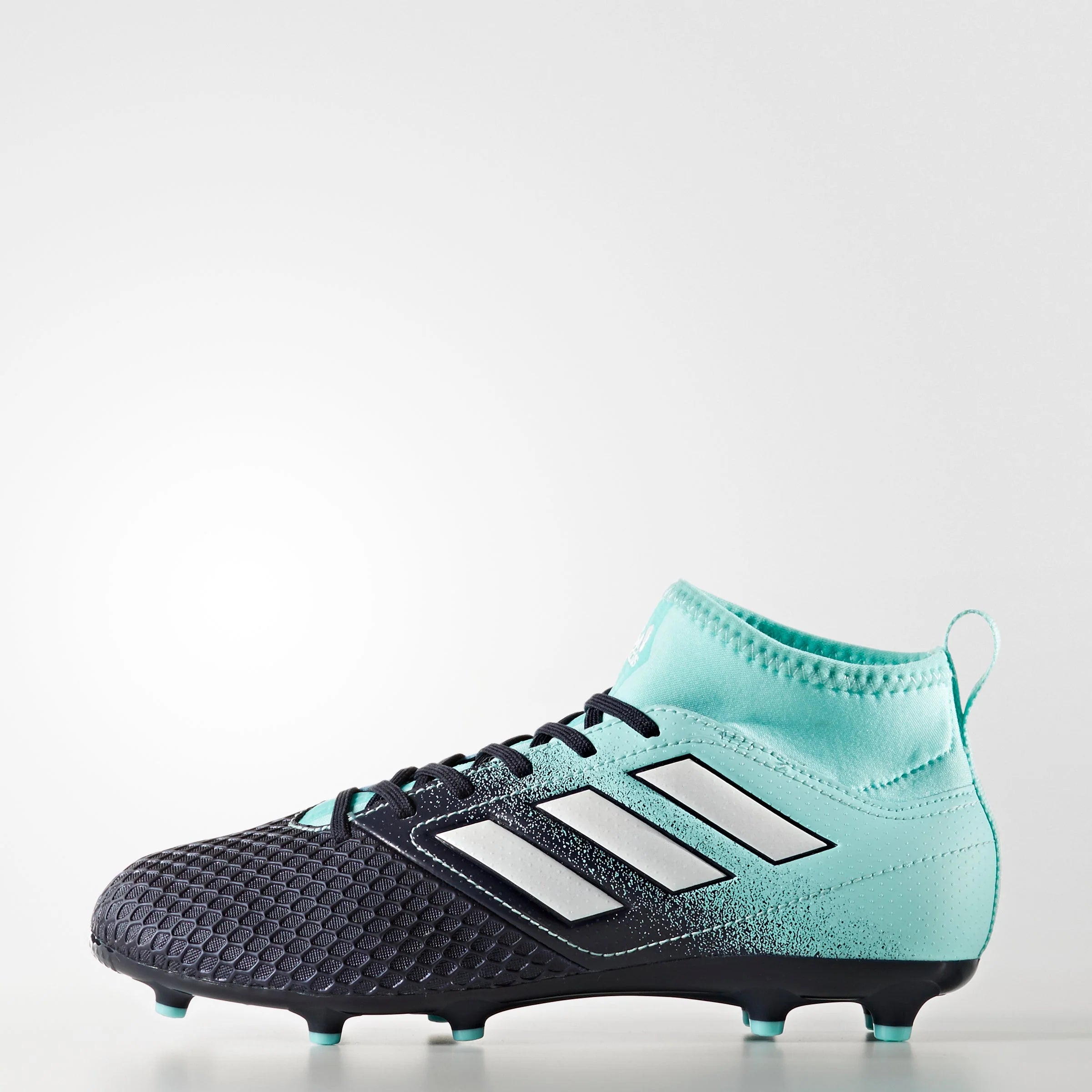 adidas ACE 173 FG J Youth Firm Ground Soccer Cleats Aqua White Legend Ink