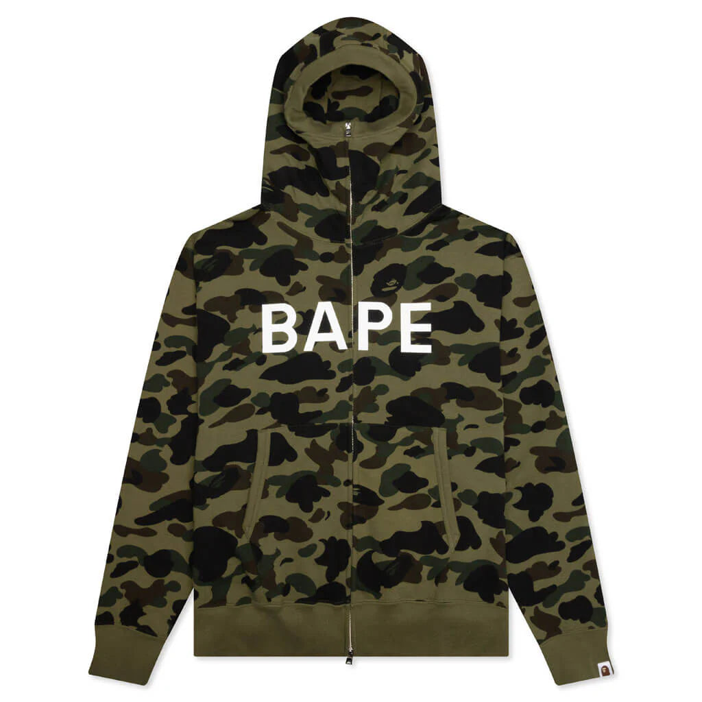 1st Camo Full Zip Hoodie Green