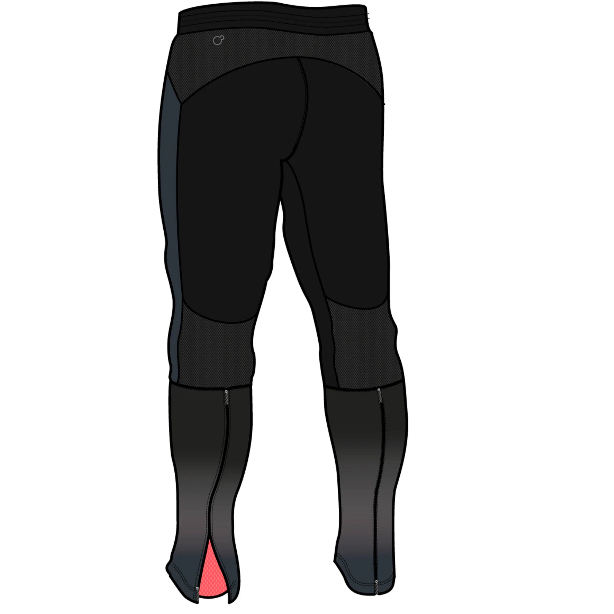 PUMA Evo Training Tech Pant Black Fiery Coral