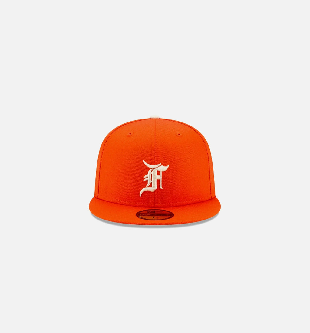Fear of God Essentials 59FIFTY Fitted Hat Mens Hat Orange