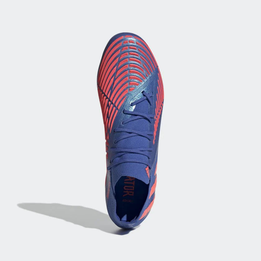 adidas Predator Edge1 Low FG Firm Ground Soccer Cleats Hi Res Blue Turbo Hi Res Blue