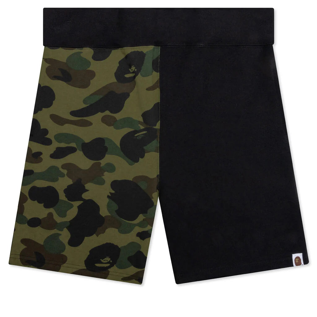 1st Camo Back Shark Sweat Shorts Green