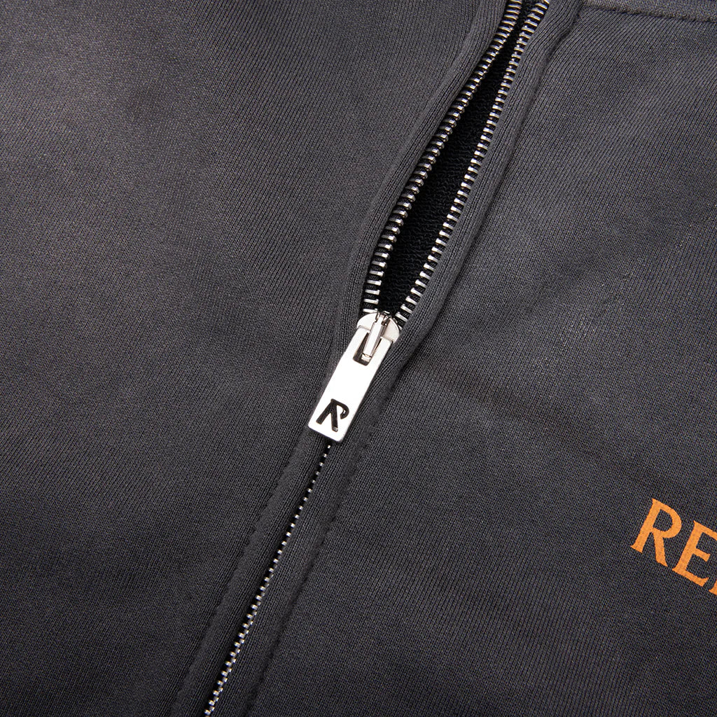 Higher Truth Zip Through Hoodie Aged Black