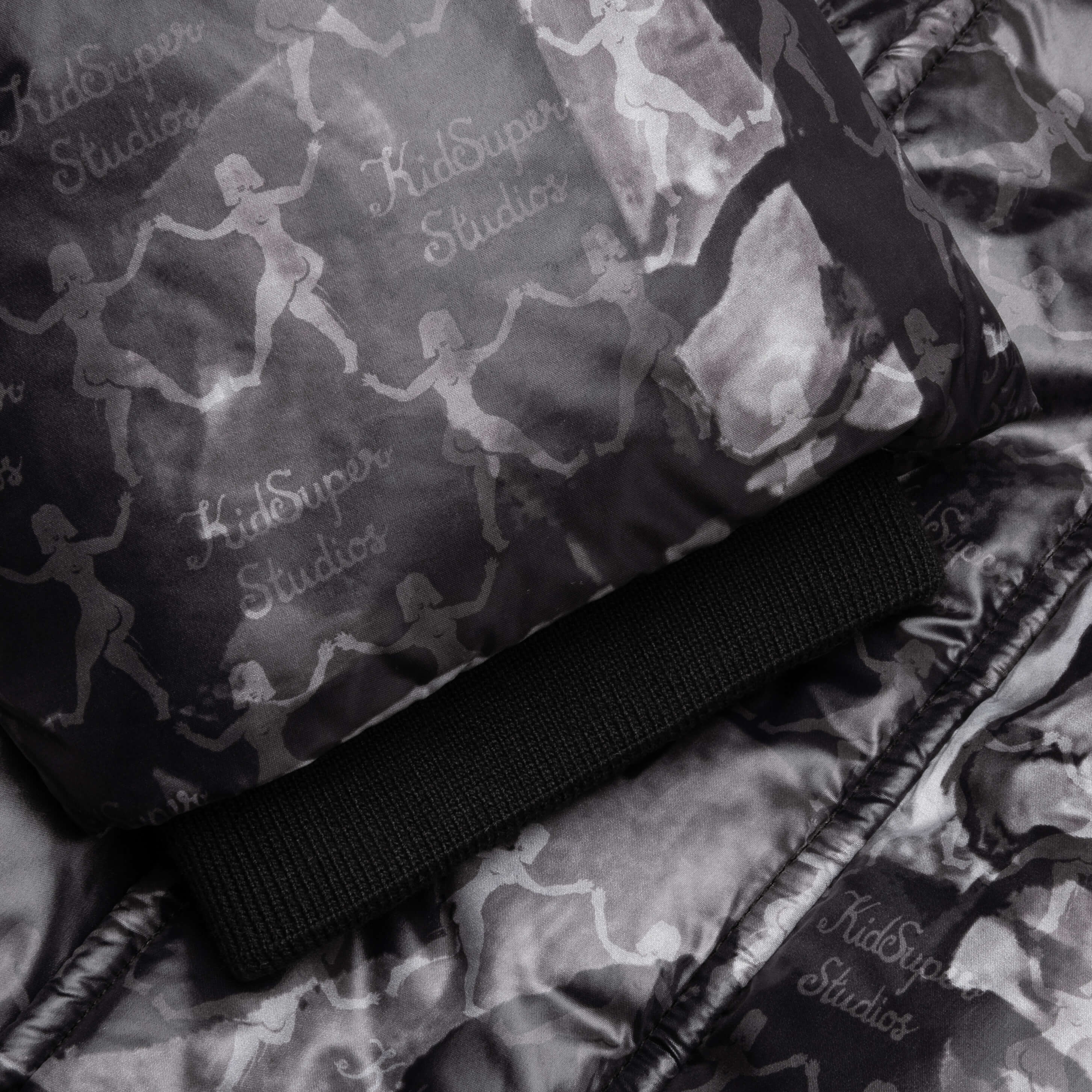 Puma x KidSuper MMQ AOP Puffer Jacket Black