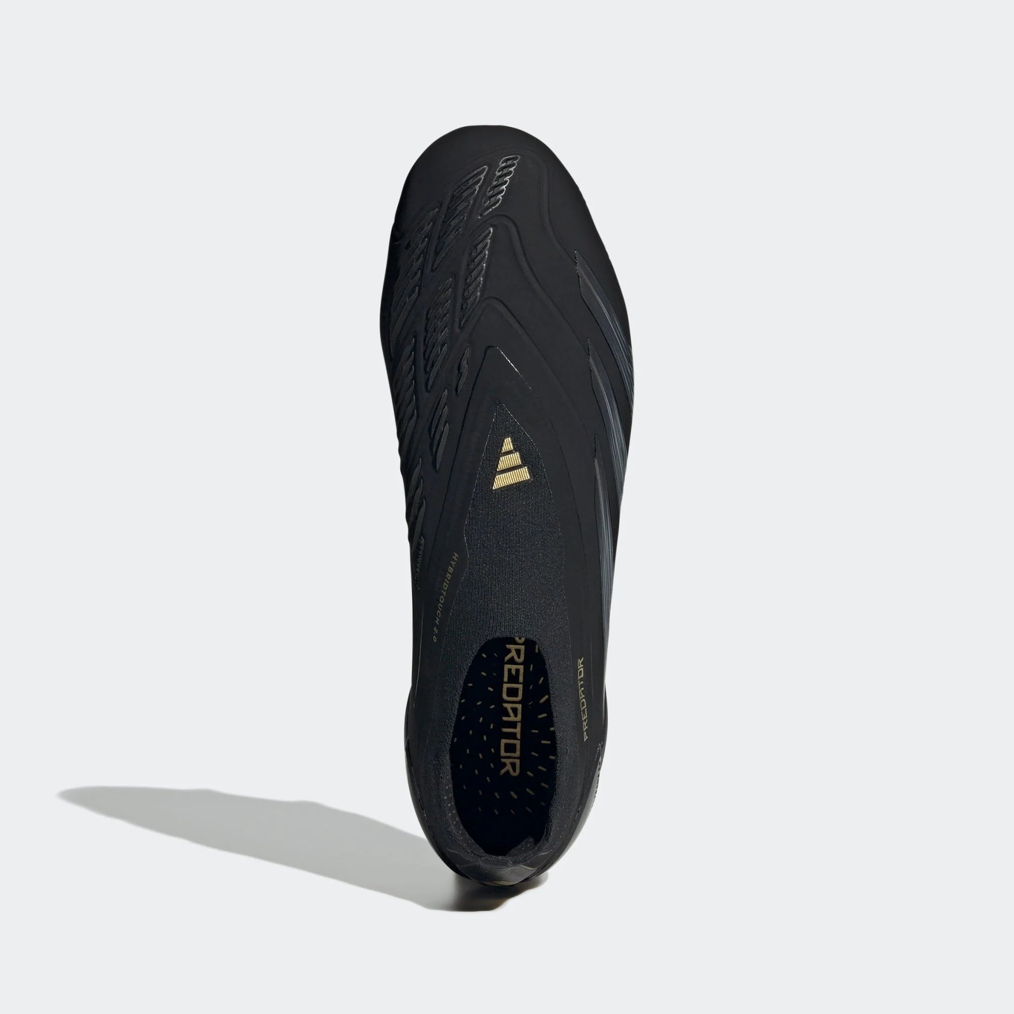 adidas Predator Elite Laceless FG Laceless Firm Ground Soccer Cleats Black Carbon Gold Metallic