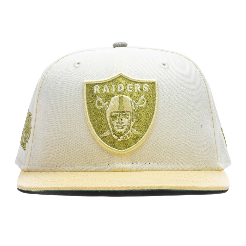 Feature x New Era 59FIFTY Fitted Las Vegas Raiders Chrome White Soft Yellow