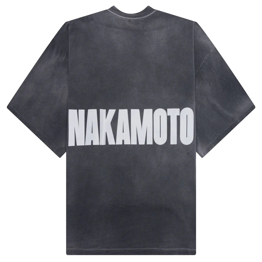 Jumbo Font Oversized Tee Vintage Black