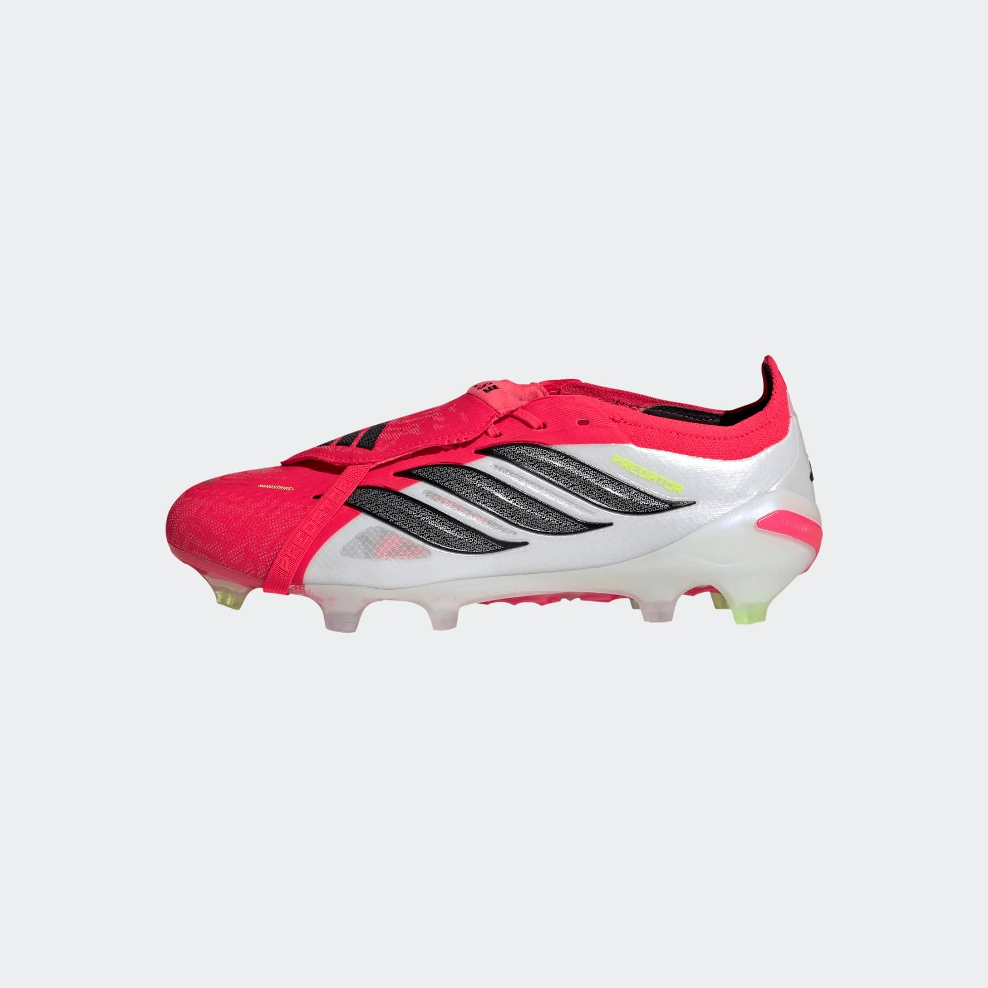 adidas Predator Elite Fold Over Tongue FG Firm Ground Mens Soccer Cleats Lucid Red Black White