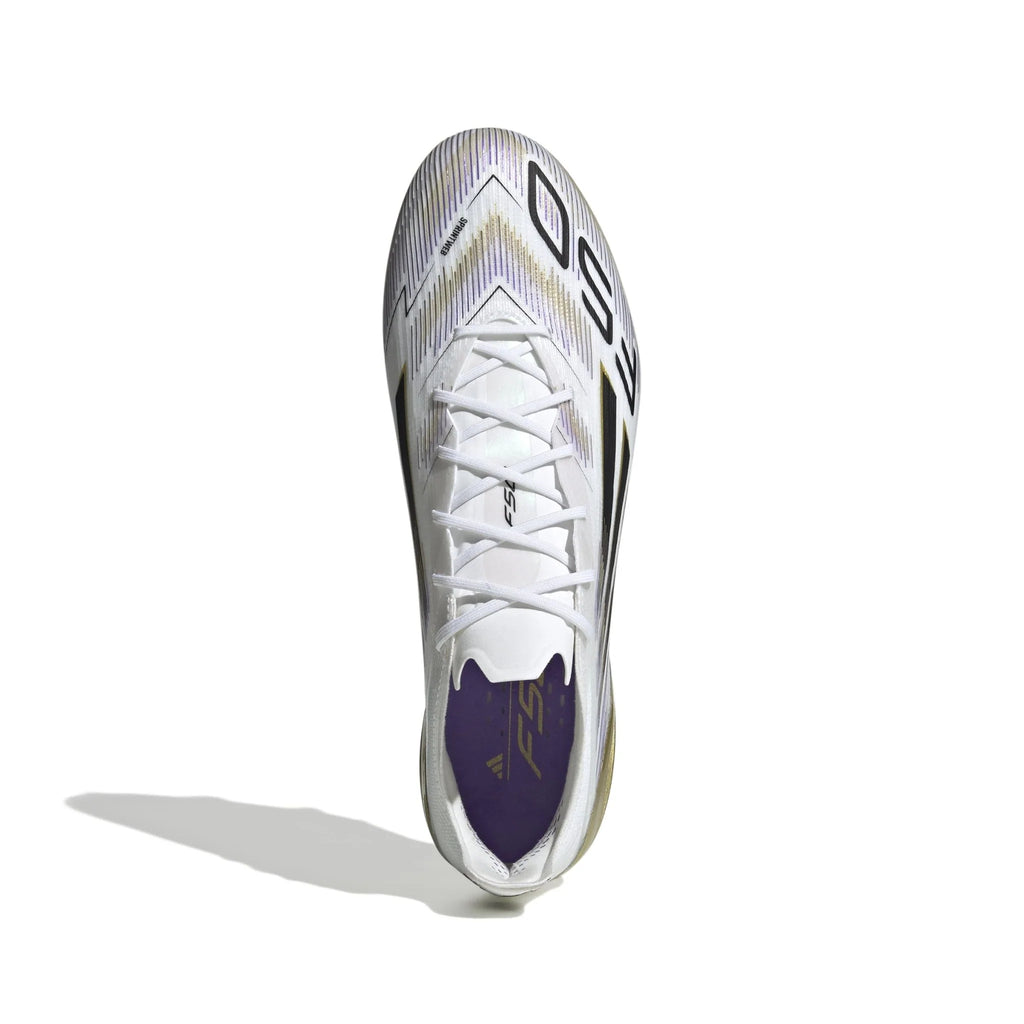 adidas F50 Elite Firm Ground Boots White Black