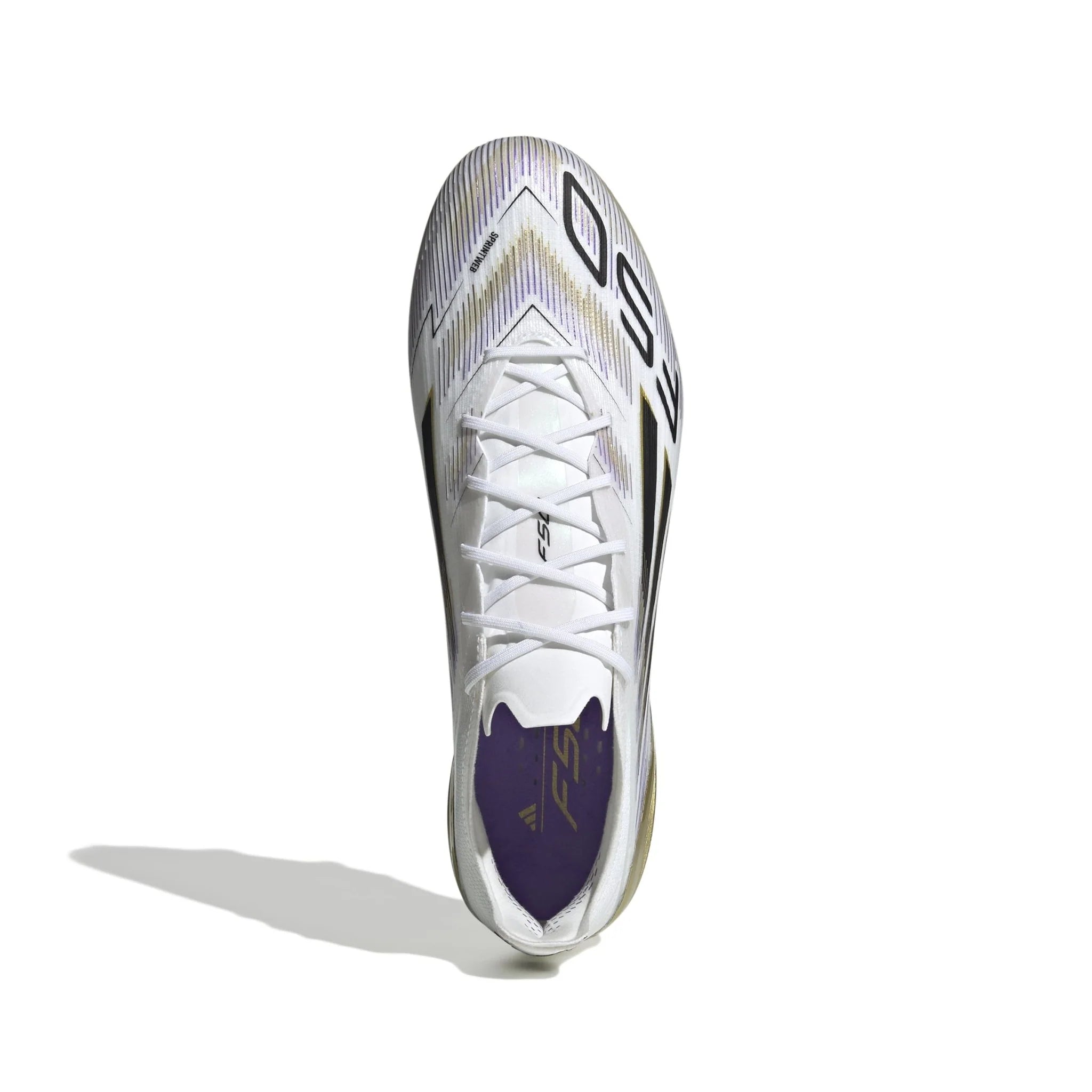 adidas F50 Elite Firm Ground Boots White Black