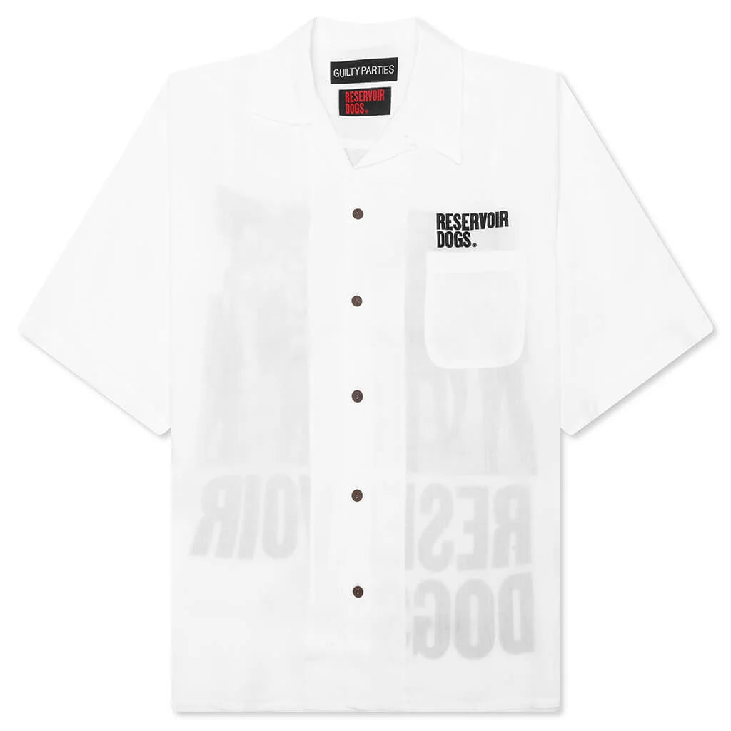 Reservoir Dogs S S Hawaiian Shirt Type 1 White