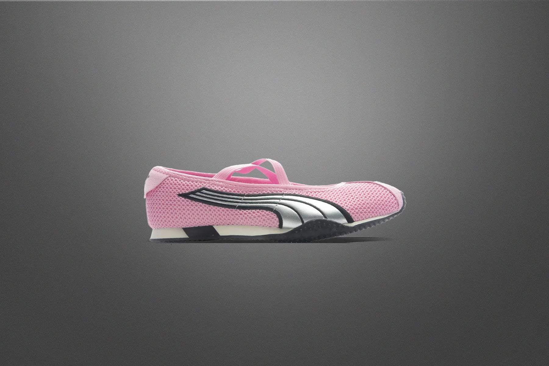 Womens H Street Ballet Pink Shimmer Silver