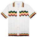 Chevron Lace Shirt White Multi
