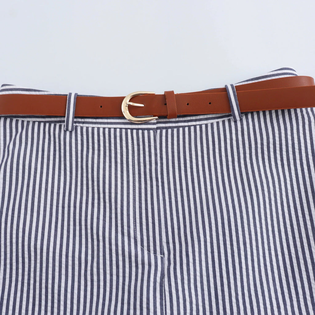 Short Saia Listrado Malu