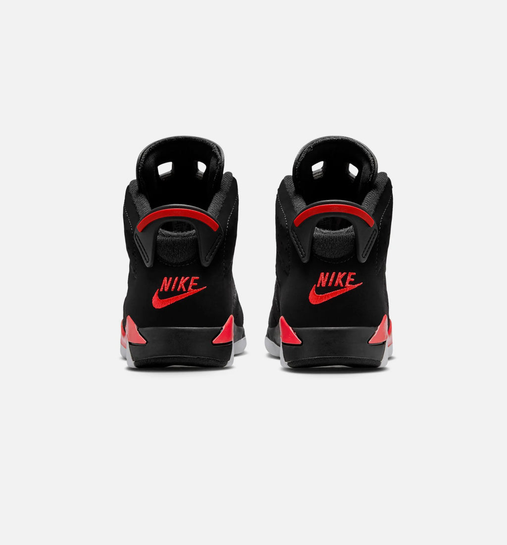 Air Jordan 6 Retro Infrared Salesman Preschool Lifestyle Shoe Black Light Crimson