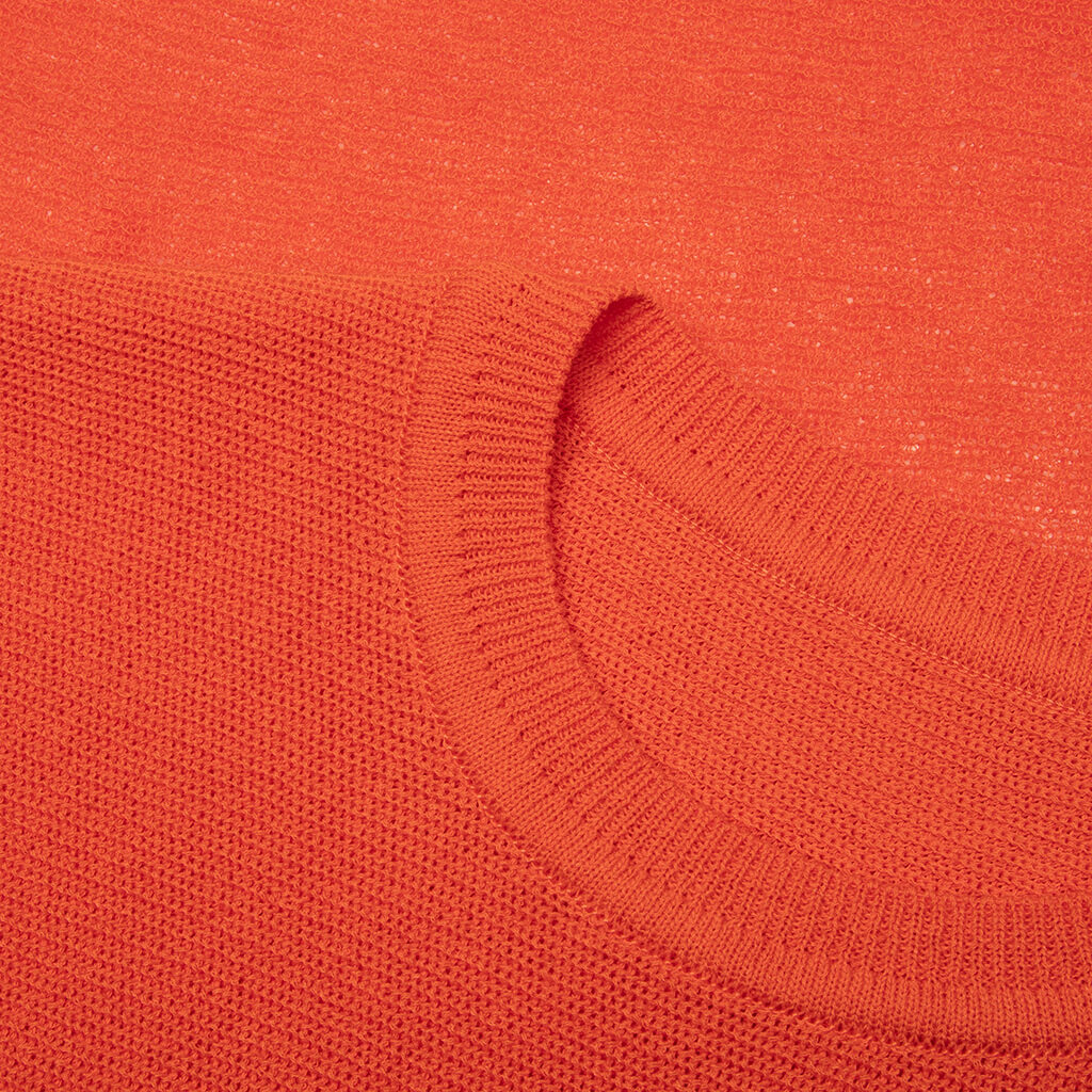 Brush Close Up Knit Sweater Vest Florence Orange