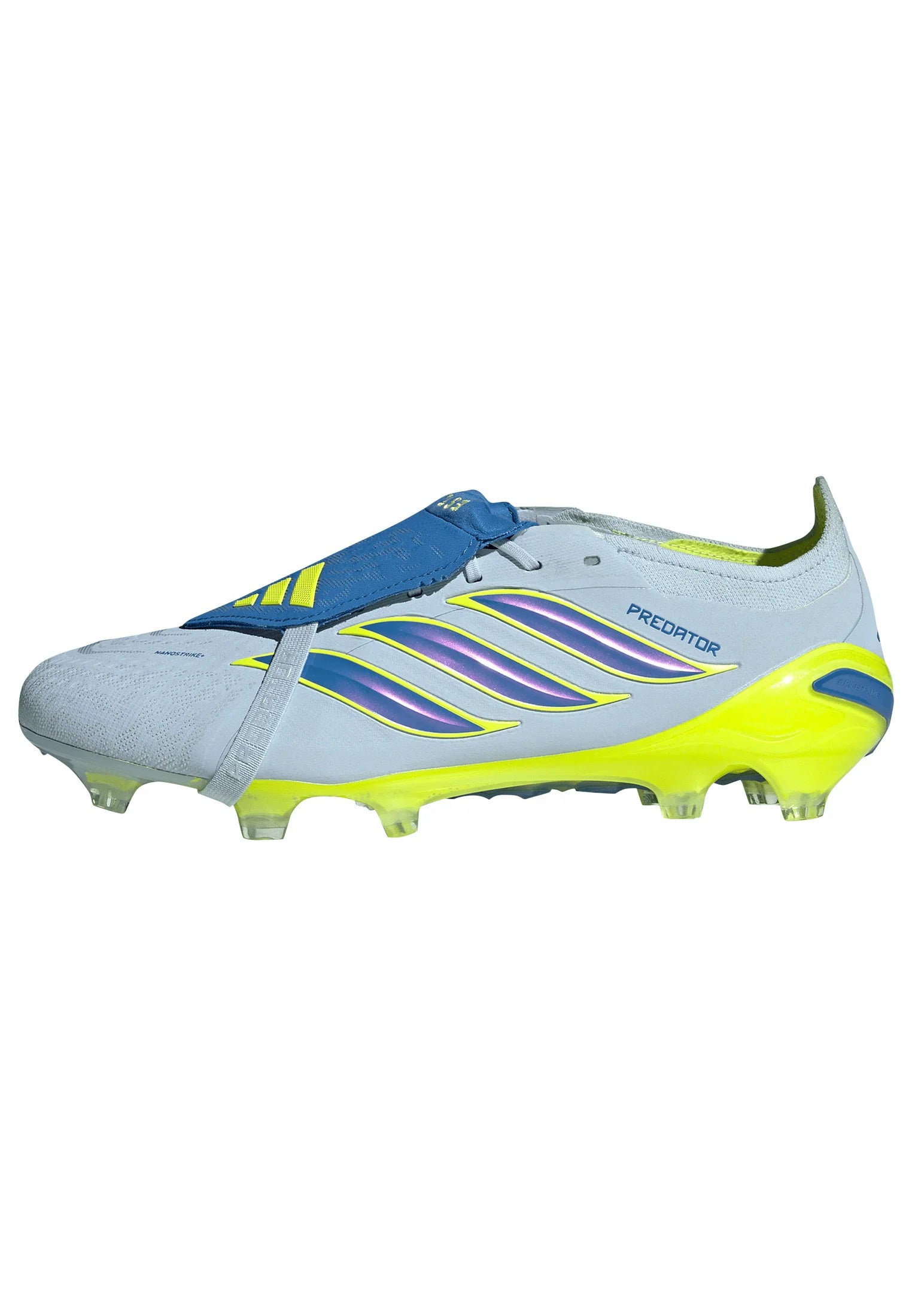 adidas Predator Elite Fold Over Tongue FG Firm Ground Mens Soccer Cleats Sky Blue Yellow