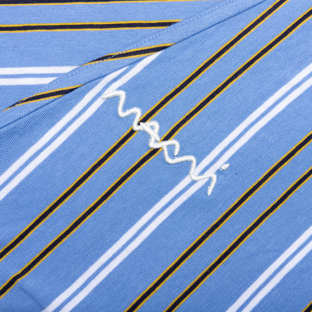 Striped Long Sleeve T Shirt Periwinkle