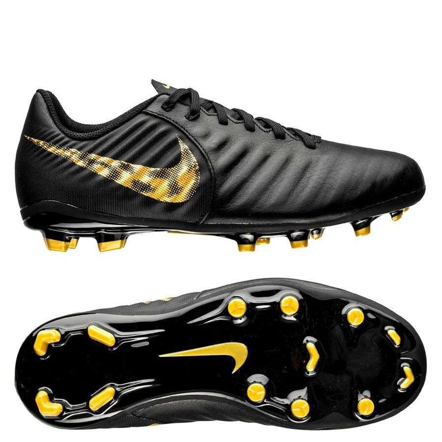 Nike Legend 7 Academy FG Firm Ground Soccer Cleats Black Gold