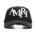 Staggered Amiri Canvas Hat Black White