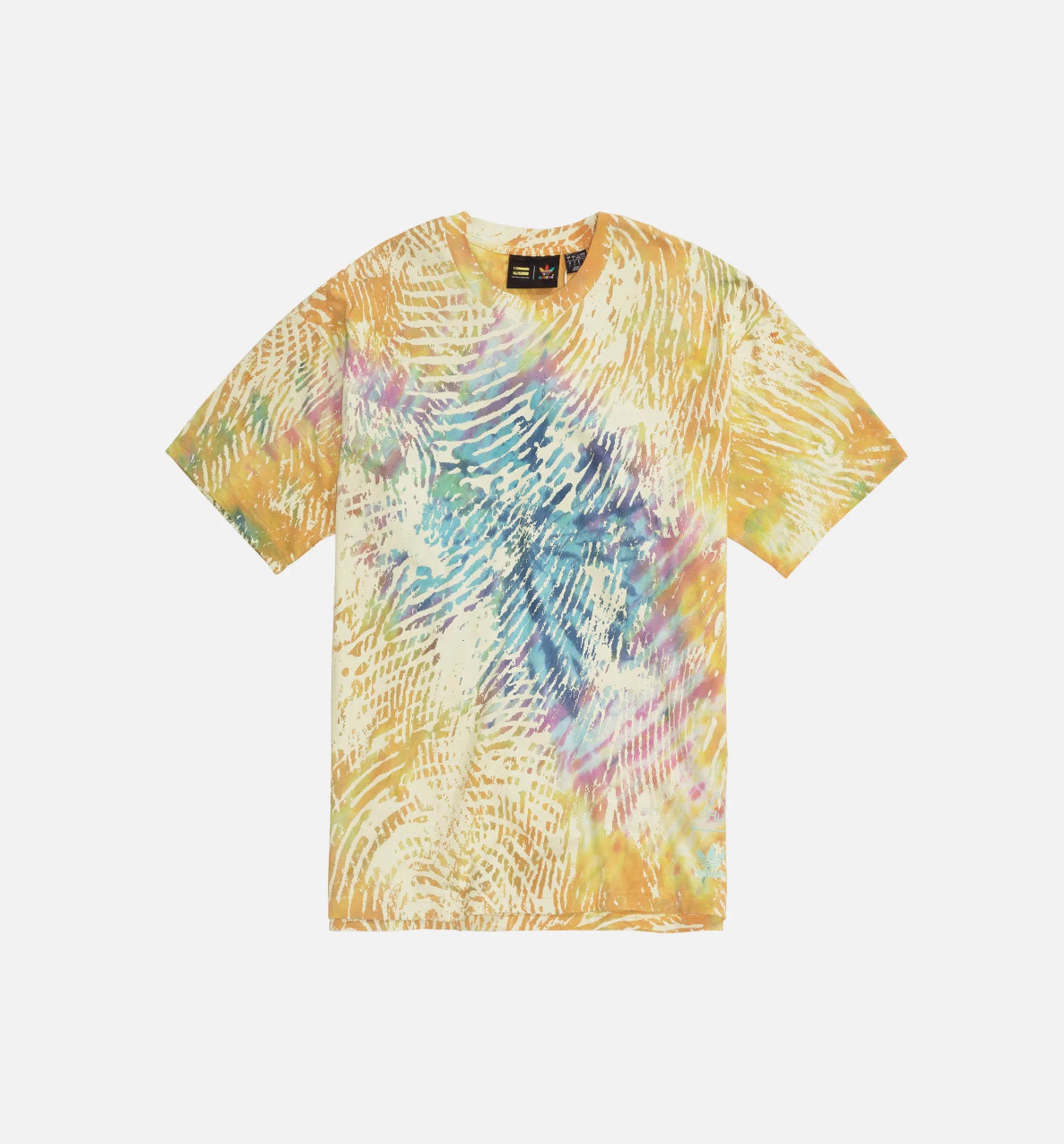 Pharrell Williams Basketball Mens T Shirt Multi Color Yellow Blue