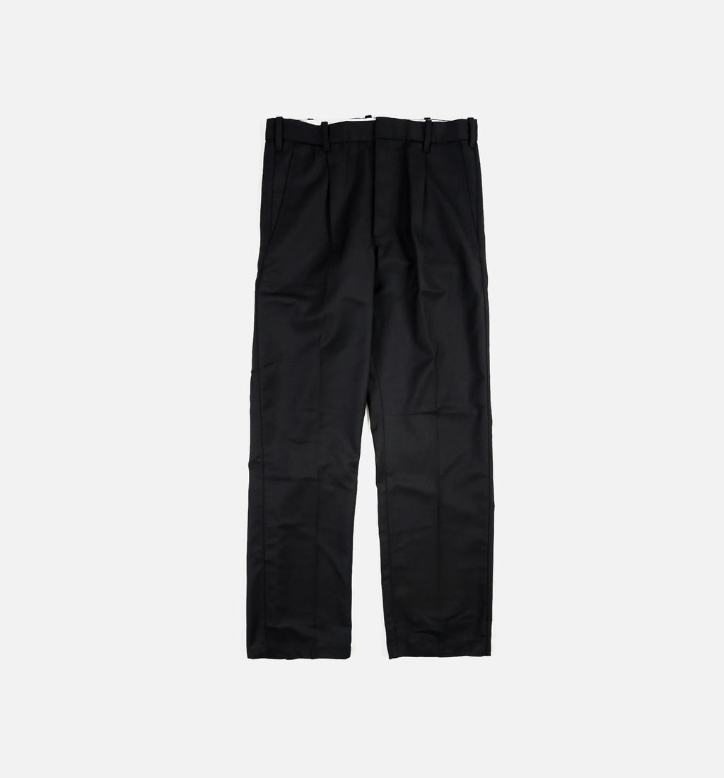 Pleated Front Mens Pants Black